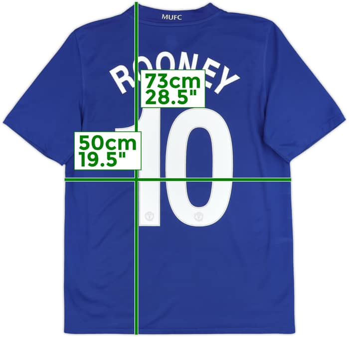 2008-09 Manchester United Third Shirt Rooney #10 - 5/10 - (S)