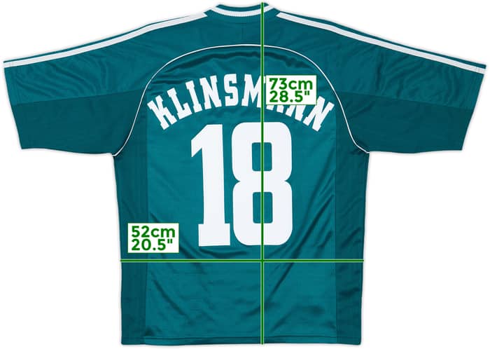 1998-00 Germany Away Shirt Klinsmann #18 - 8/10 - (S)