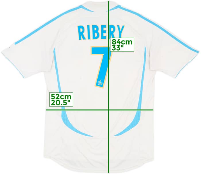 2006-07 Olympique Marseille Home Shirt Ribery #7 - 6/10 - (L)