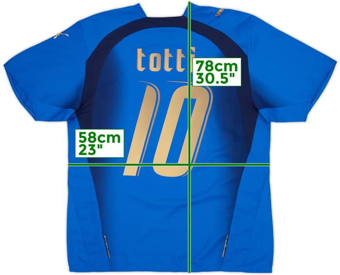 2006 Italy Home Shirt Totti #10 - 5/10 - (L)