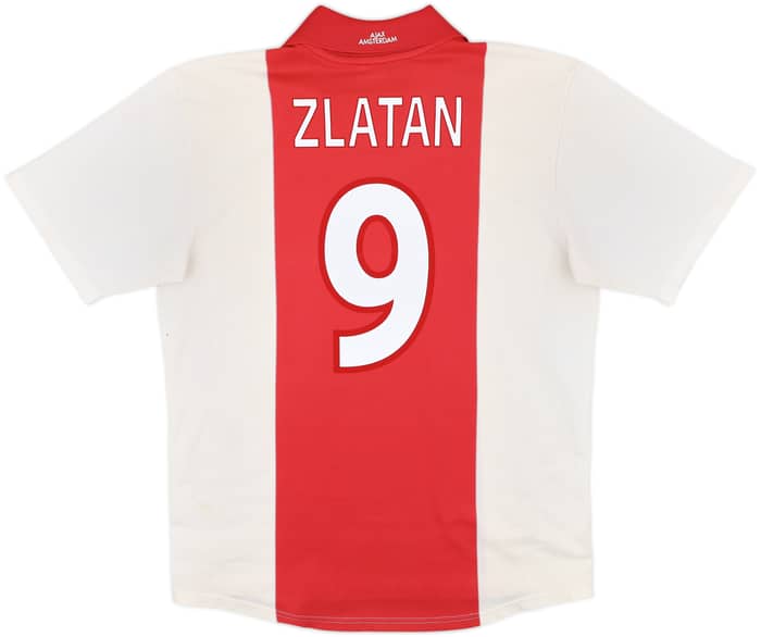 2001-02 Ajax Home Shirt Zlatan #9 - 7/10 - (L)