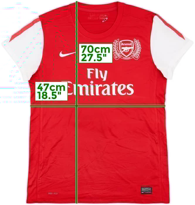 2011-12 Arsenal Home Shirt - 8/10 - (Women's M)