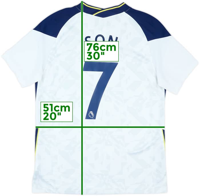 2020-21 Tottenham Home Shirt Son #7 - 9/10 - (L)