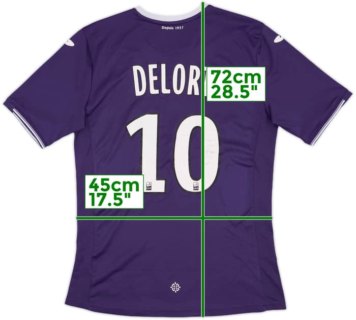 2017-18 Toulouse Home Shirt Delort #10 - 7/10 - (M)