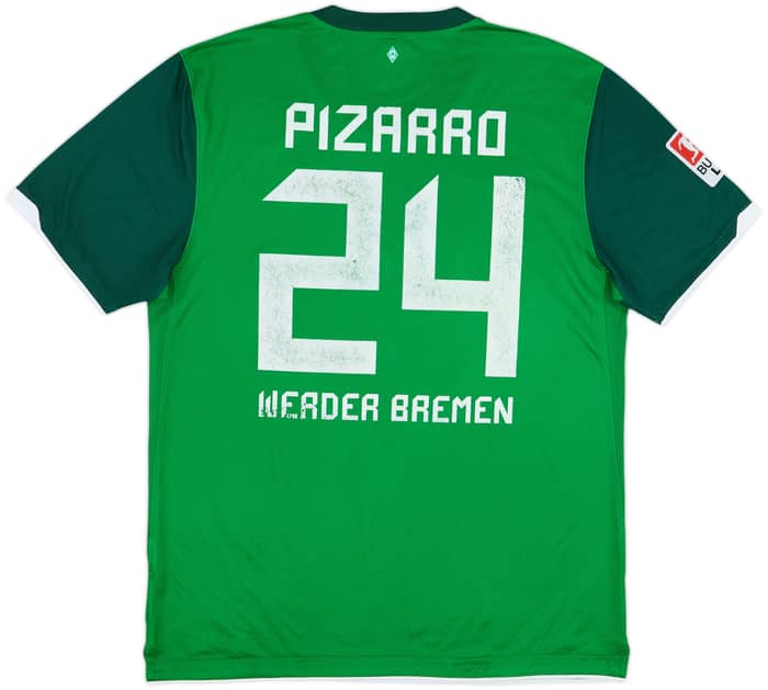 2010-11 Werder Bremen Home Shirt Pizarro #24 - 6/10 - (L)