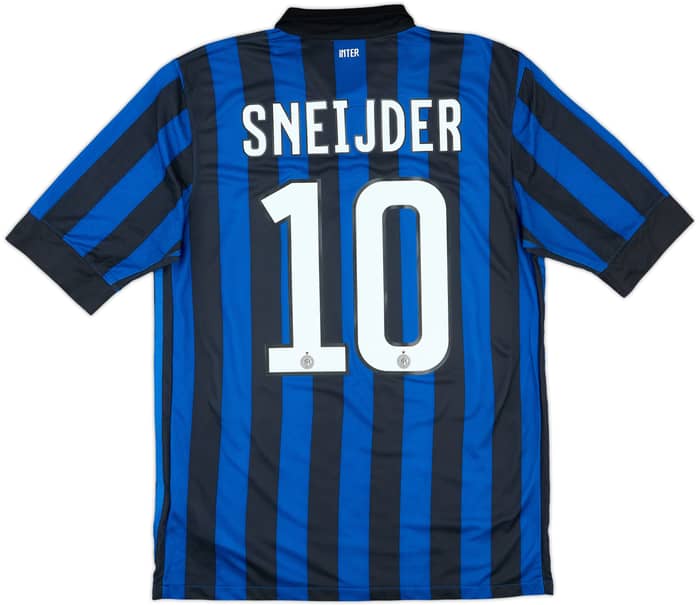 2011-12 Inter Milan Home Shirt Sneijder #10 - 7/10 - (M)