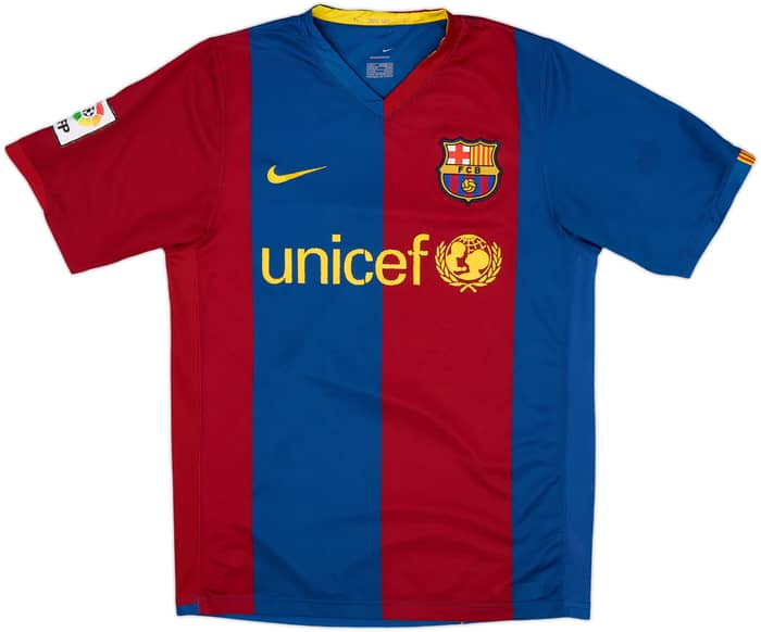 2006-07 Barcelona Home Shirt Marquez #4 - 4/10 - (S)