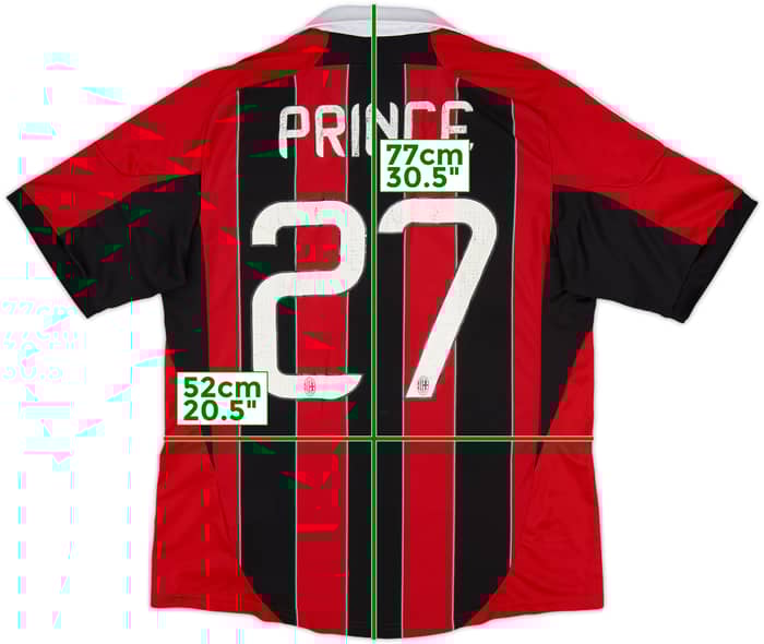 2012-13 AC Milan Home Shirt Prince #27 - 6/10 - (L)