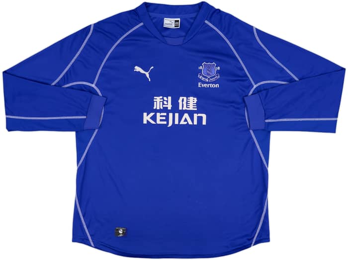 2002-03 Everton Home L/S Shirt Rooney #18 - 8/10 - (XXL)