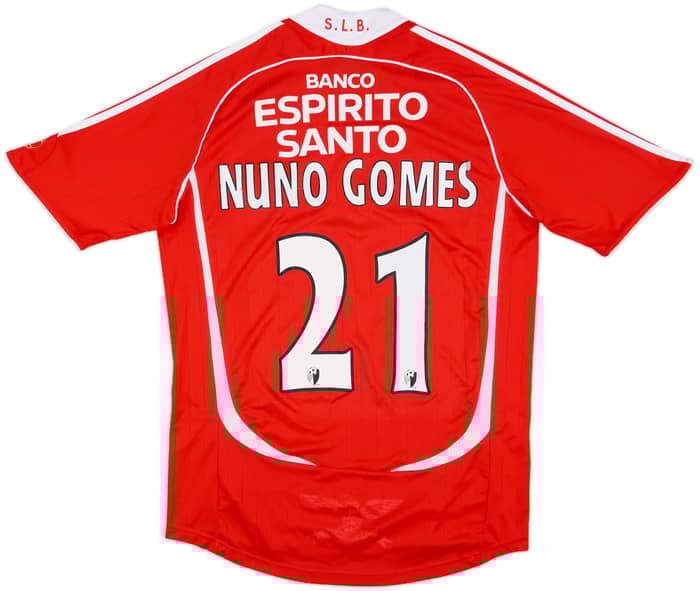 2006-07 Benfica Home Shirt Nuno Gomes #21 - 7/10 - (M)
