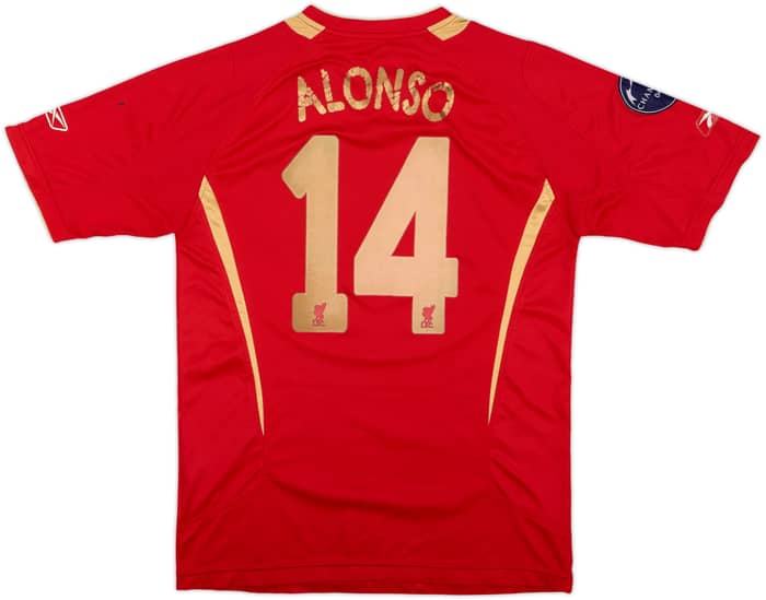 2005-06 Liverpool CL Home Shirt Alonso #14 - 4/10 - (S)