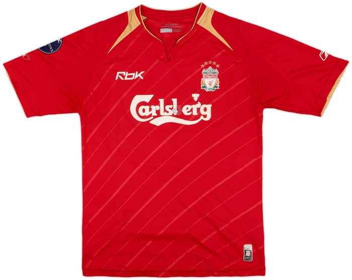 2005-06 Liverpool CL Home Shirt Alonso #14 - 4/10 - (S)