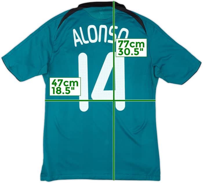2008-09 Liverpool Third Shirt Alonso #14 - 8/10 - (M)
