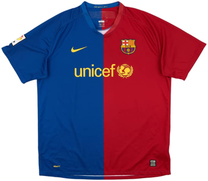 2008-09 Barcelona Home Shirt Messi #10 - 8/10 - (XL)