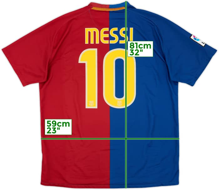 2008-09 Barcelona Home Shirt Messi #10 - 8/10 - (XL)