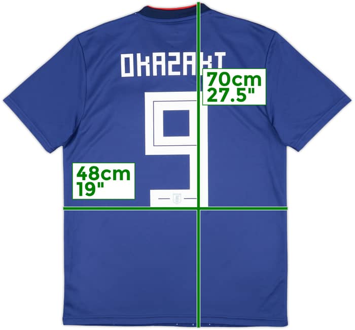 2018-19 Japan Home Shirt Okazaki #9 - 8/10 - (M)