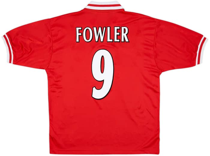 1996-98 Liverpool Home Shirt Fowler #9 - 6/10 - (M)