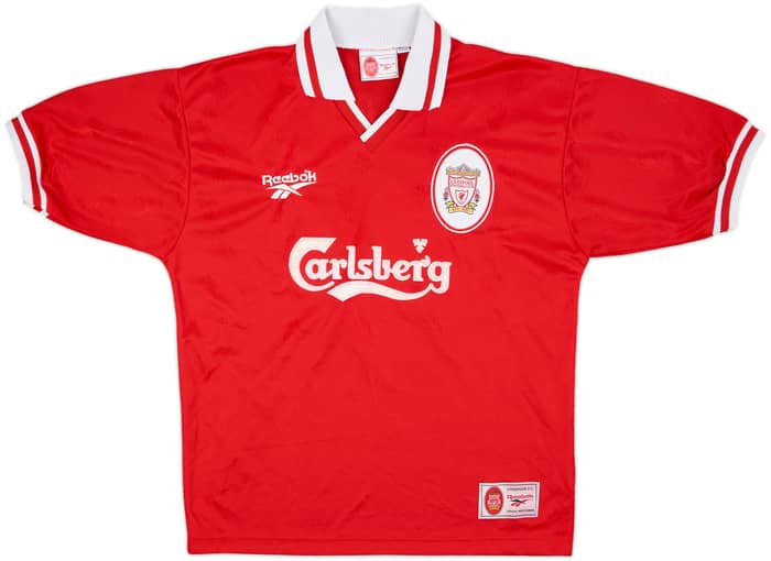 1996-98 Liverpool Home Shirt Fowler #9 - 6/10 - (M)