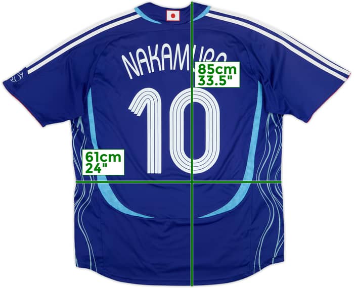 2006-08 Japan Home Shirt Nakamura #10 - 8/10 - (XXL)