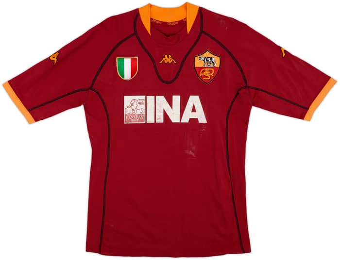 2001-02 Roma Home Shirt - 4/10 - (L)