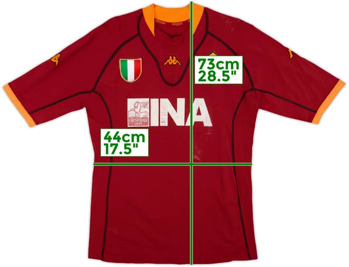 2001-02 Roma Home Shirt - 4/10 - (L)