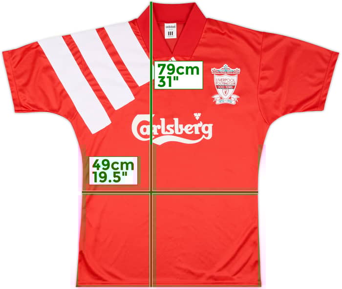 1992-93 Liverpool Centenary Home Shirt - 9/10 - (M)