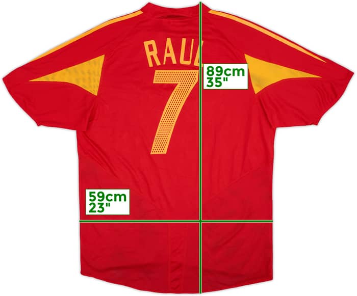 2004-06 Spain Home Shirt Raul #7 (L)