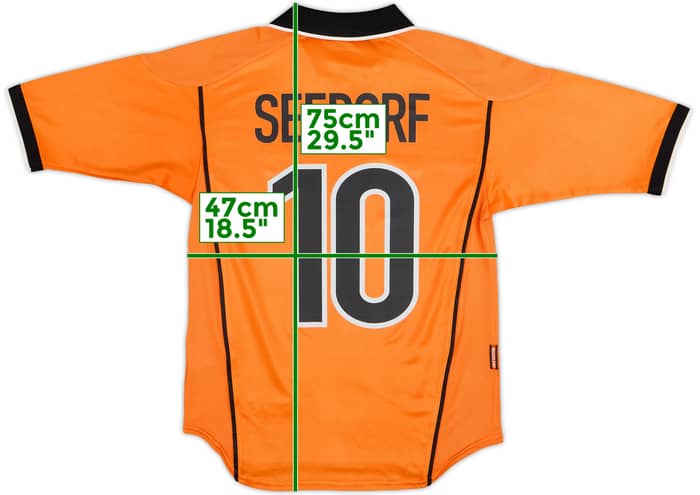 1998-00 Netherlands Home Shirt Seedorf #10 - 8/10 - (S)