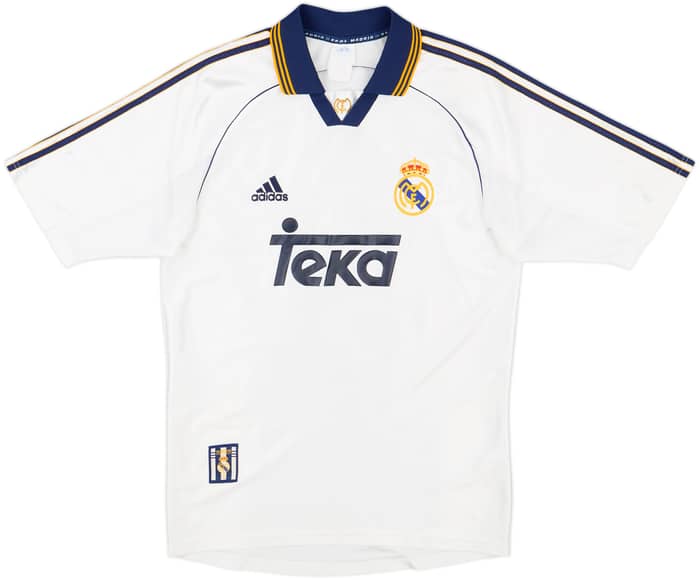 1998-00 Real Madrid Home Shirt R.Carlos #3 - 8/10 - (S)