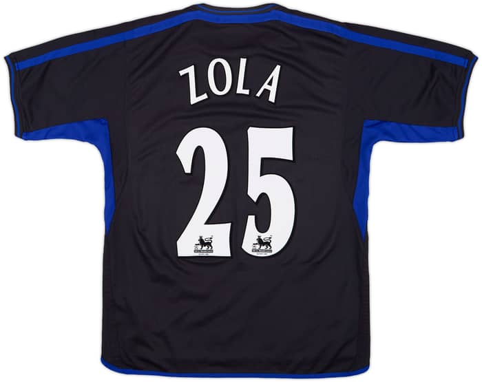 2002-04 Chelsea Away Shirt Zola #25 - 8/10 - (M)