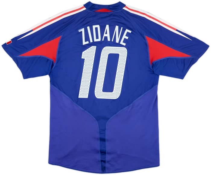 2004-06 France Home Shirt Zidane #10 - 6/10 - (L)