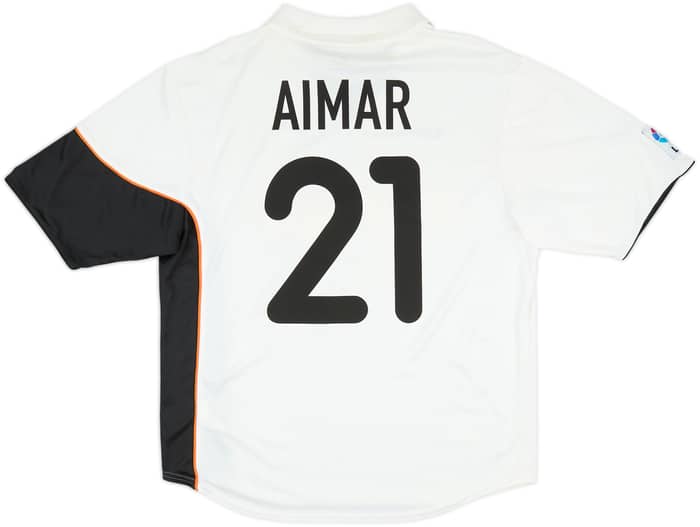 2001-02 Valencia Home Shirt Aimar #21 - 6/10 - (L)