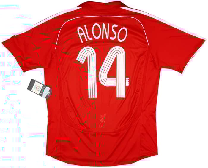 2006-08 Liverpool Home Shirt Alonso #14 (L)