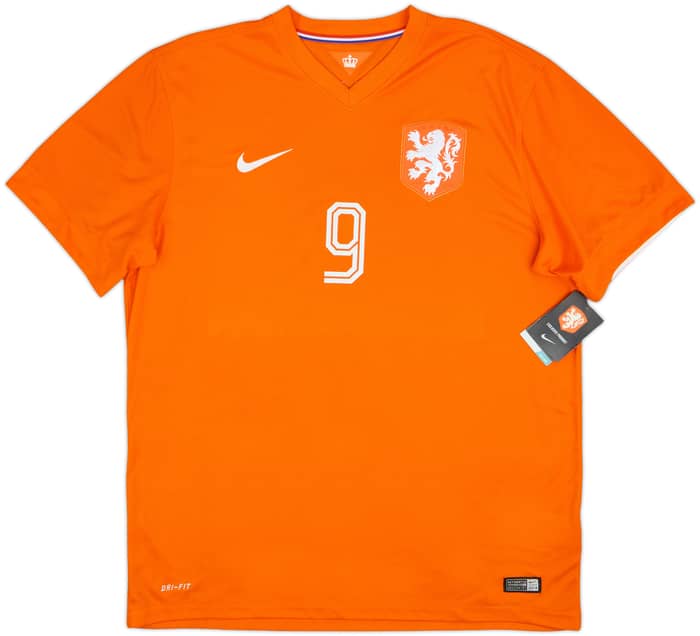 2014-15 Netherlands Home Shirt V. Persie #9 (XL)