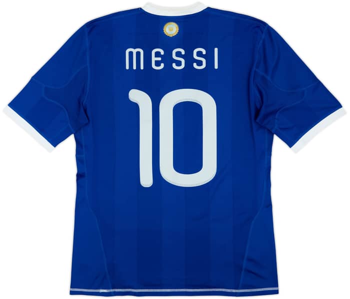 2010-11 Argentina Away Shirt Messi #10 - 6/10 - (M)
