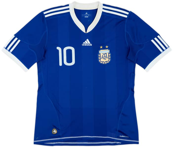 2010-11 Argentina Away Shirt Messi #10 - 6/10 - (M)