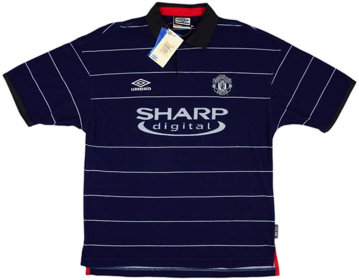 1999-00 Manchester United Away Shirt Scholes #18 (M)