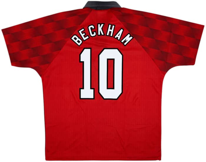 1996-98 Manchester United Home Shirt Beckham #10 - 10/10 - (XL)