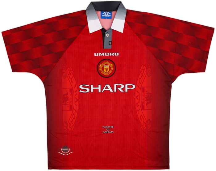 1996-98 Manchester United Home Shirt Beckham #10 - 10/10 - (XL)