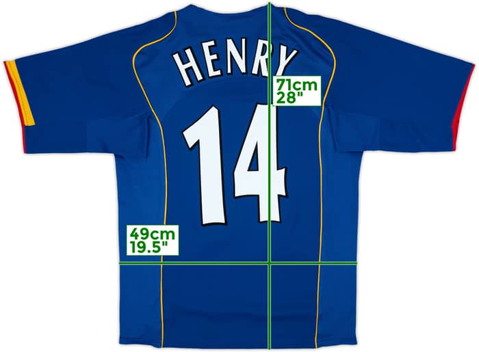 2004-06 Arsenal Away Shirt Henry #14 - 8/10 - (M)