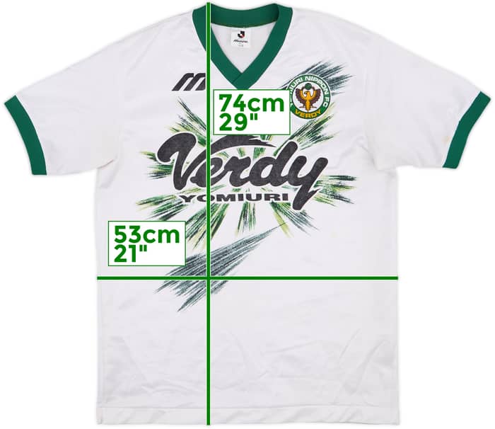 1993-95 Verdy Kawasaki Mizuno Training Shirt - 9/10 - (L)
