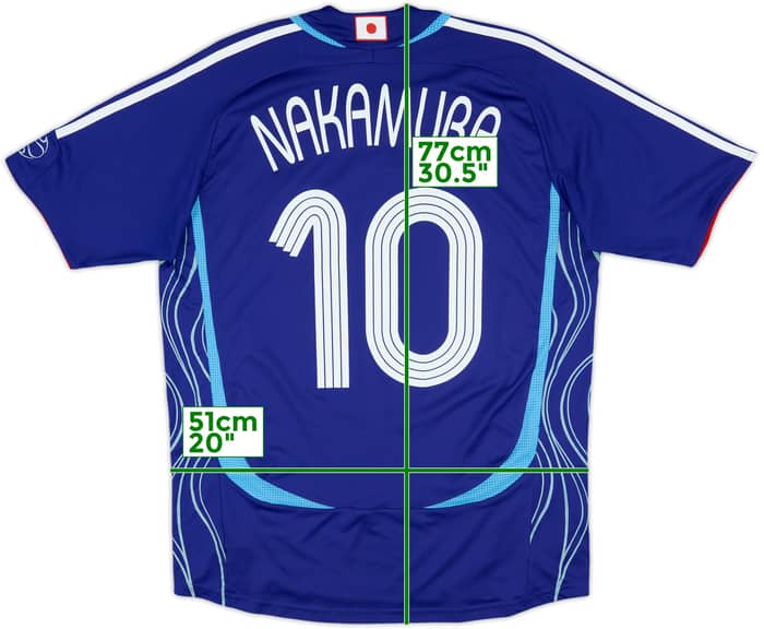 2006-08 Japan Home Shirt Nakamura #10 - 8/10 - (M)