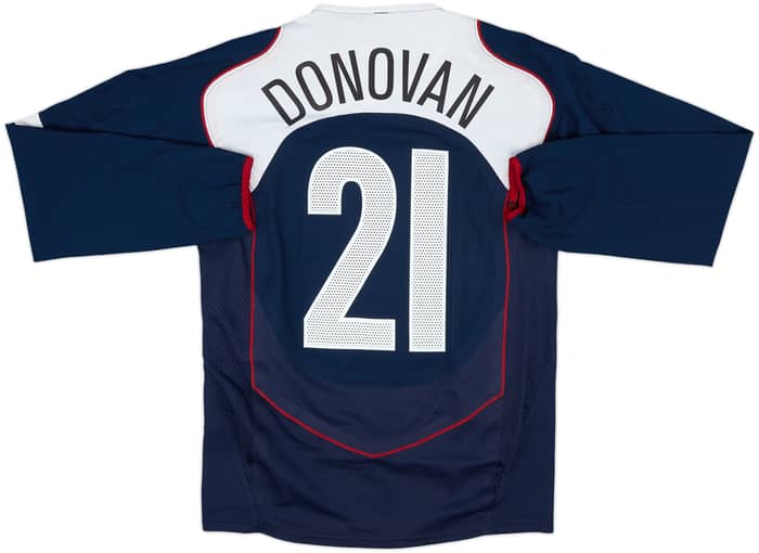 2004-06 USA Player Issue Away L/S Shirt Donovan #21 - 9/10 - (S)
