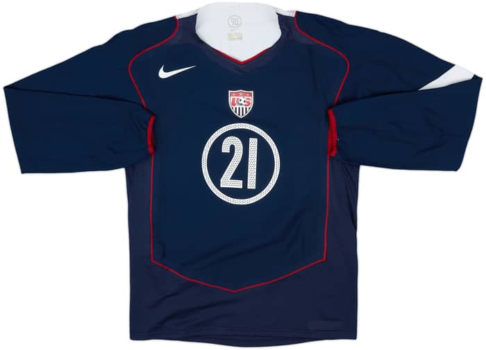 2004-06 USA Player Issue Away L/S Shirt Donovan #21 - 9/10 - (S)