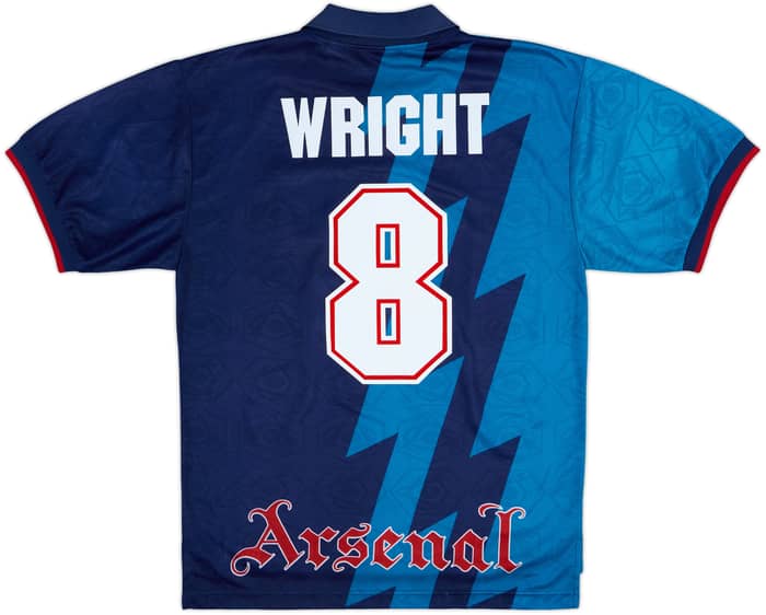 1995-96 Arsenal Away Shirt Wright #8 - 8/10 - (M)
