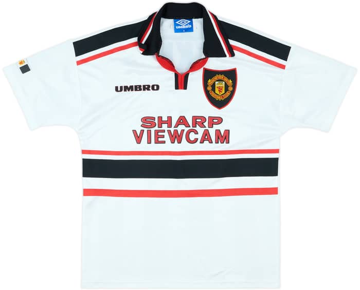 1997-99 Manchester United Away Shirt Beckham #7 - 8/10 - (M)