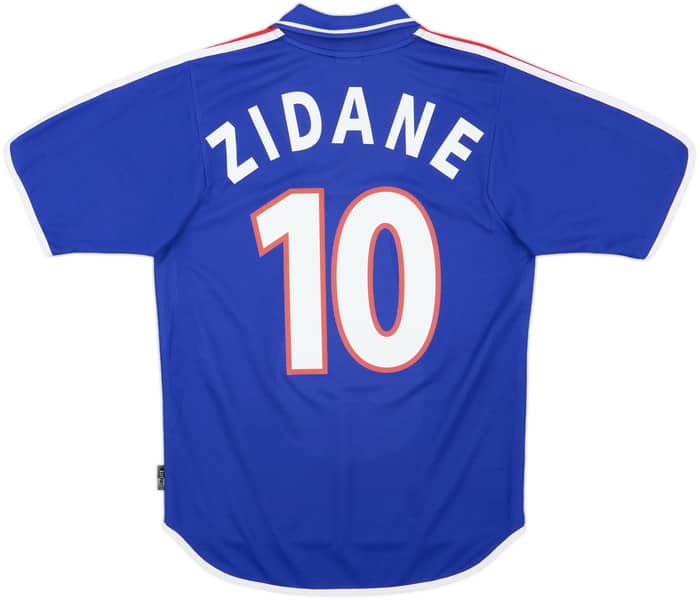 2000-02 France Home Shirt Zidane #10 - 10/10 - (S)
