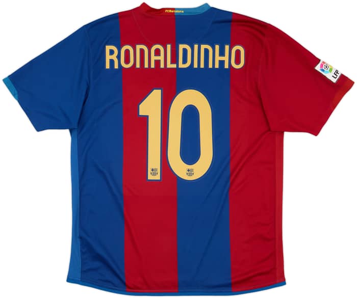 2006-07 Barcelona Home Shirt Ronaldinho #10 - 7/10 - (XL)