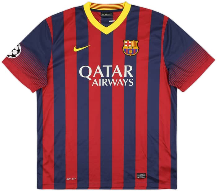 2013-14 Barcelona Home Shirt Messi #10 - 8/10 - (XL)