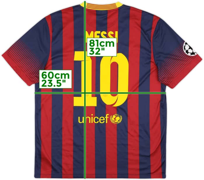 2013-14 Barcelona Home Shirt Messi #10 - 8/10 - (XL)